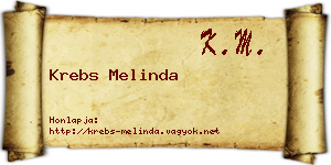 Krebs Melinda névjegykártya